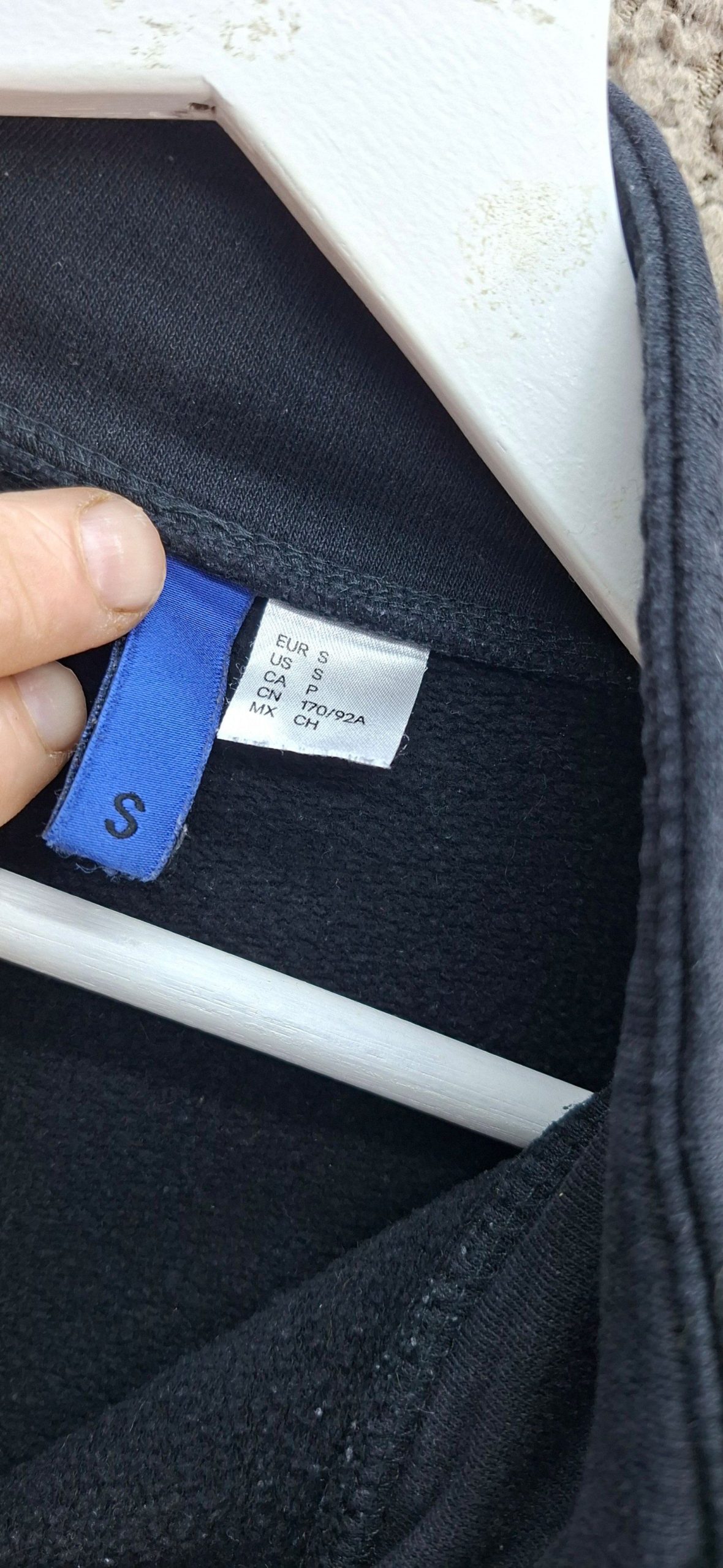 H&M Black Half Zip Sweatshirt Small image 3