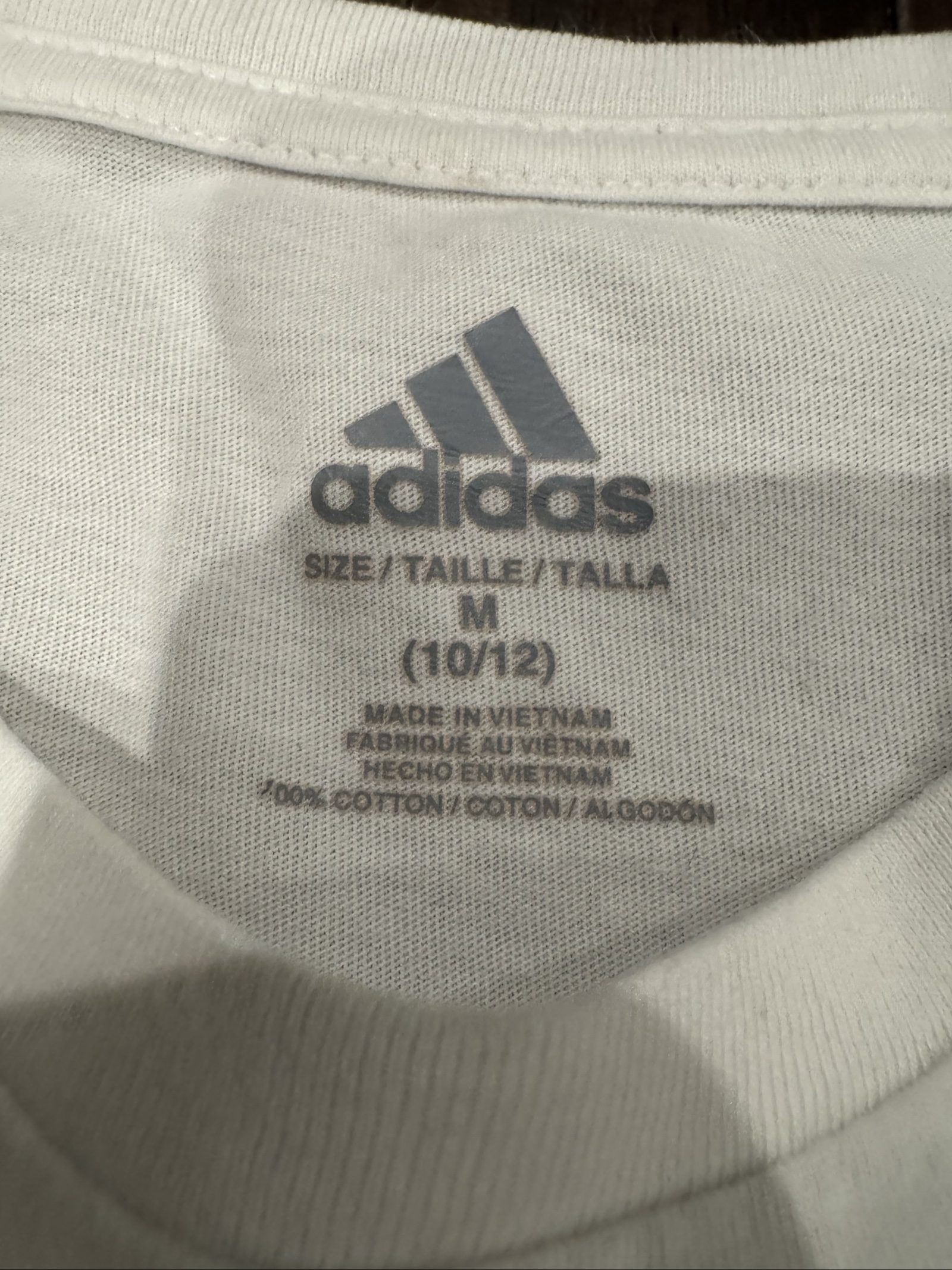 Boy’s Adidas T-Shirt - White - Medium (10/12) image 3