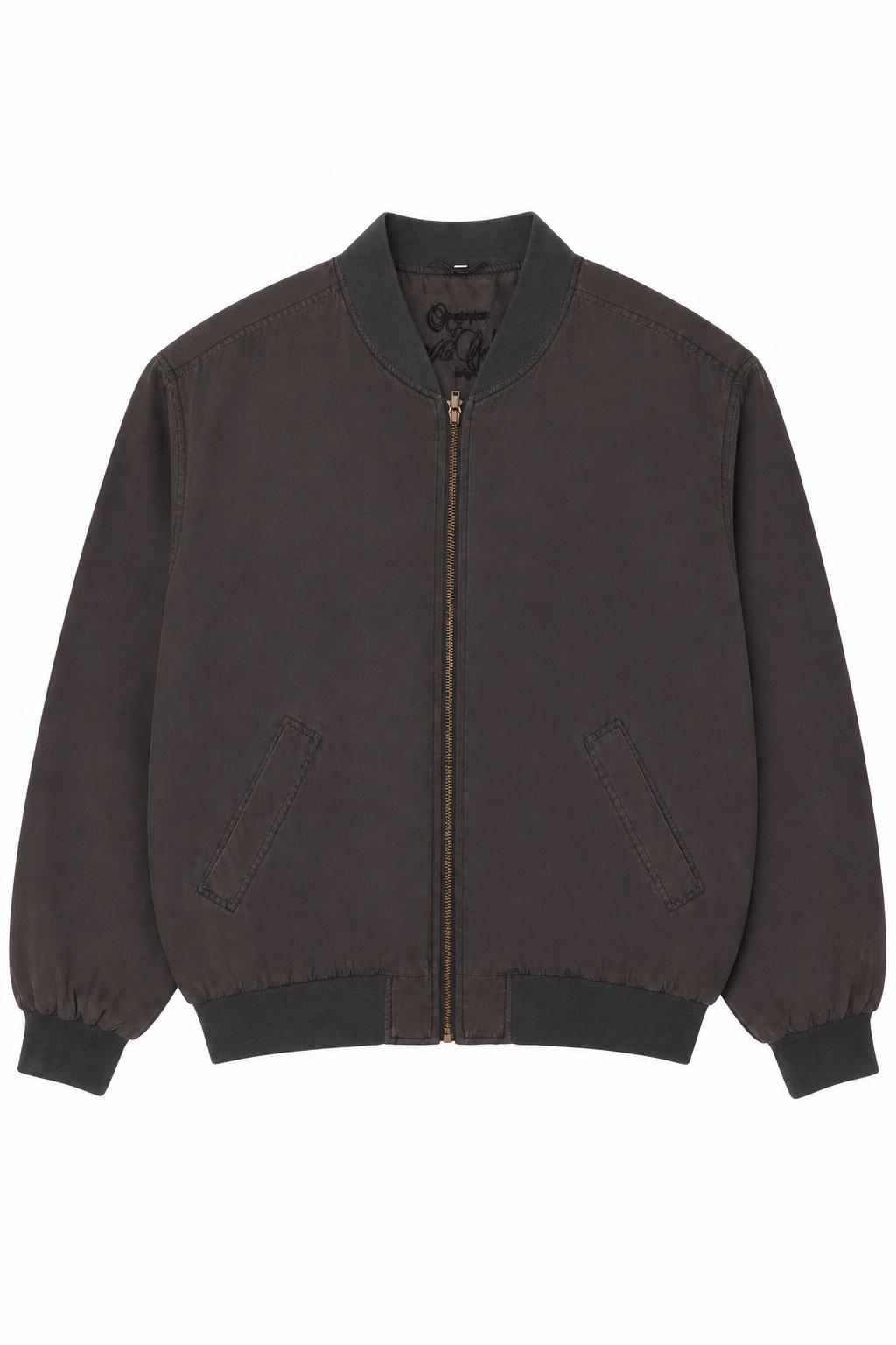 Silk bomber jacket, after smoothing