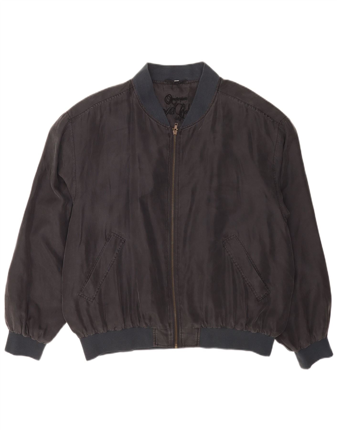 Silk bomber jacket, before smoothing