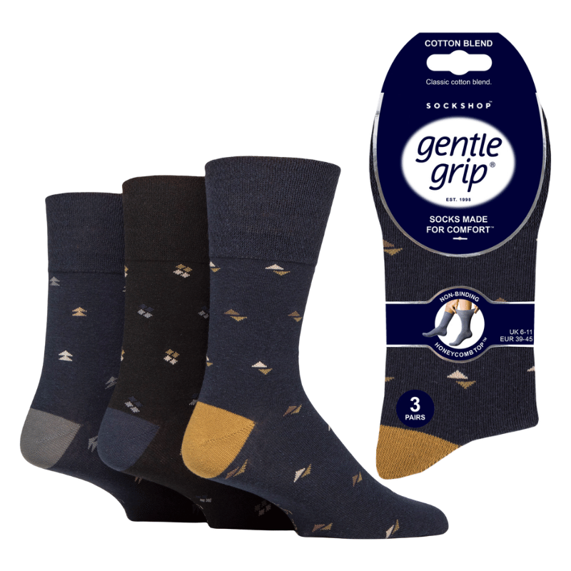 Mens Gentle Grip Socks - Settlement - Wholesale 00s from A&K Hosiery, United Kingdom