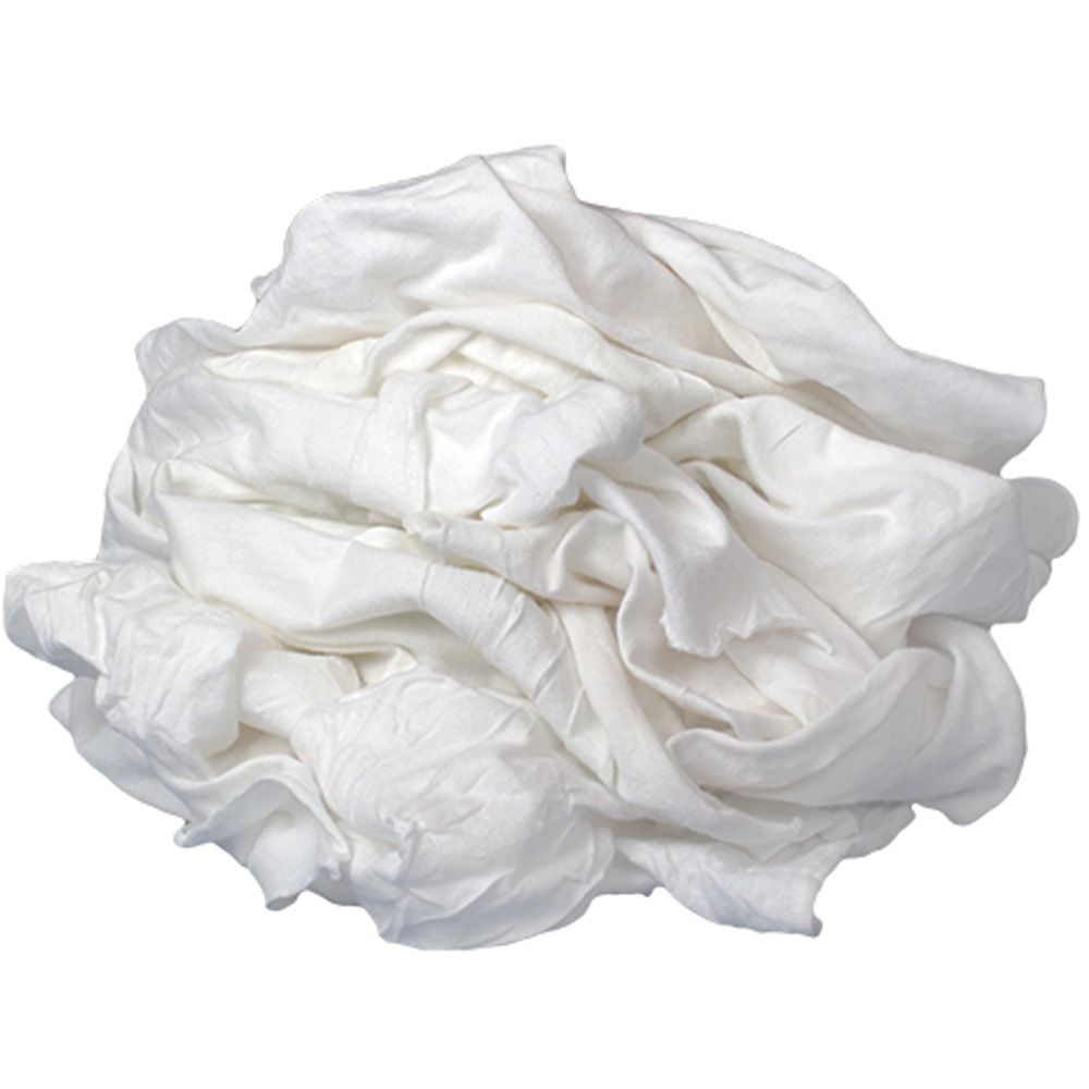 White T-Shirt Rags - Wholesale budget from Al Mnwar Trading, United Arab Emirates
