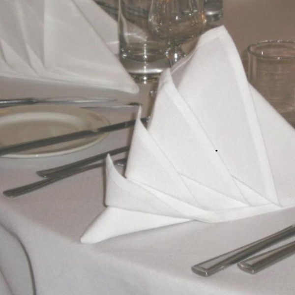 Round Plain White 100% Cotton 200gsm Table Cloth 90" (230cm) Circular - Wholesale boutique from All White Linens Ltd., United Kingdom