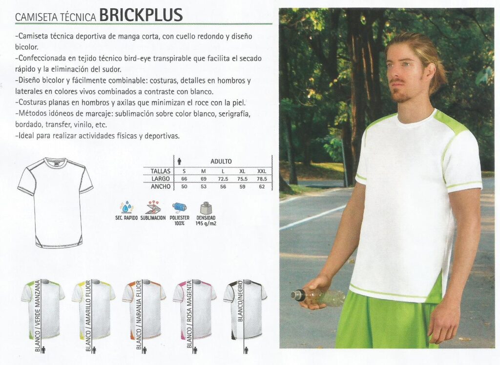 Camiseta BrickPlus - Wholesale mens from Amadeo Payà, Spain