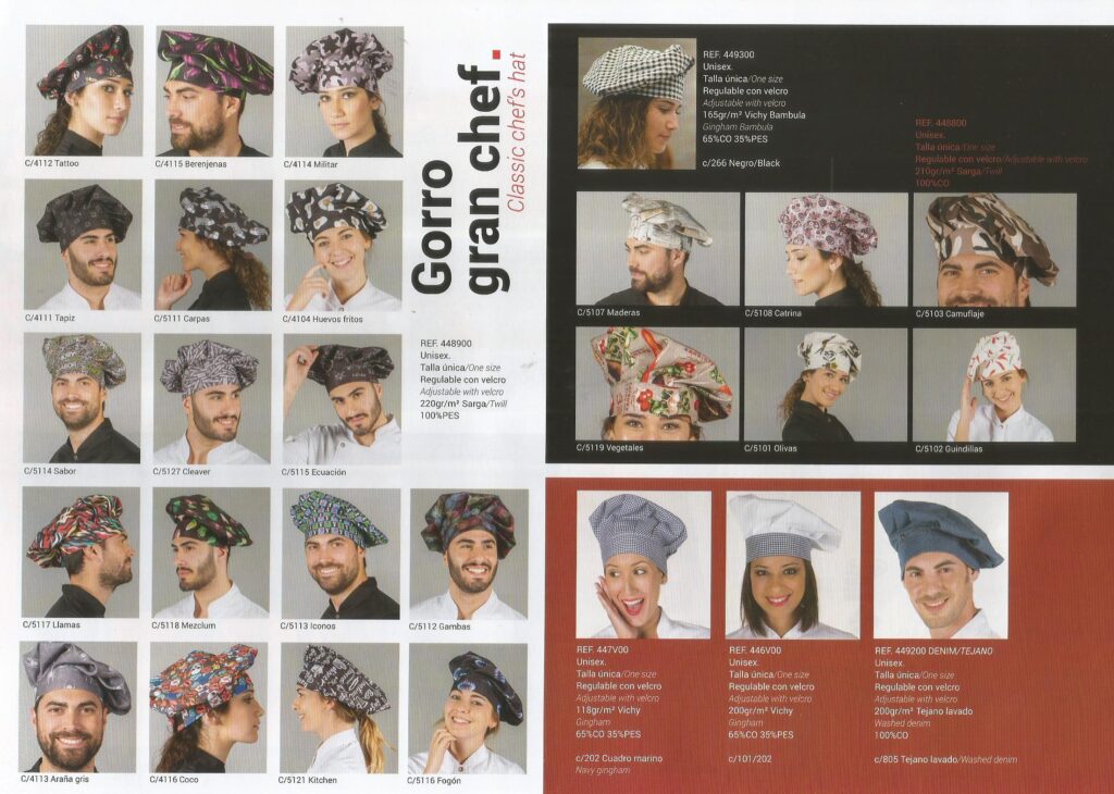 Gorro Gran Chef - Wholesale mens from Amadeo Payà, Spain