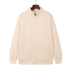 Stand-up collar zip long sleeve sweatshirt custom - Wholesale bulk from Apparelcn, China