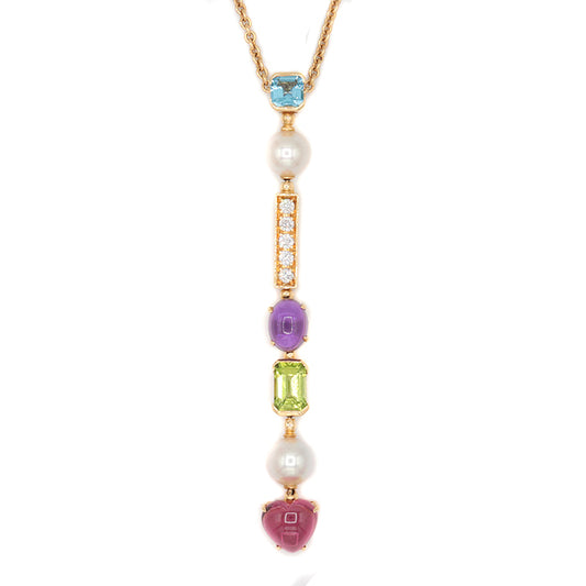 BVLGARI Necklace K18YG yellow gold Yellow Gold Allegra Multi Stone - Wholesale boutique from Arigatou Share Japan, United States