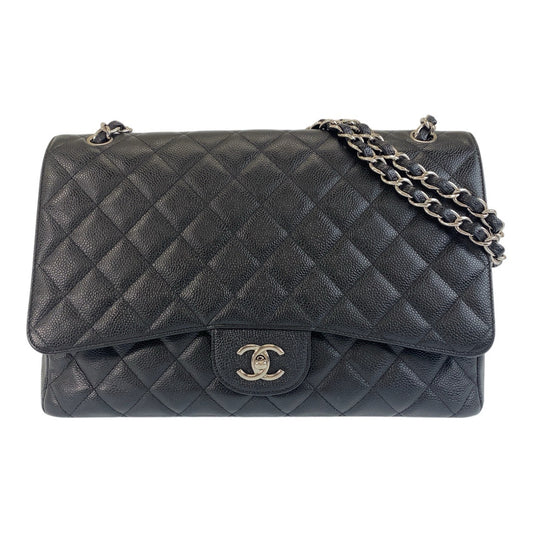 CHANEL Shoulder Bag Caviar skin Black SilverMetal ChainShoulder Bag Matelasse 34 Dekamato COCO Mark Turnlock Women Used Authentic - Wholesale boutique from Arigatou Share Japan, United States