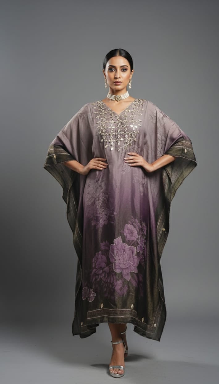 DESIGNER KAFTAN WITH GOTTA PATTI WORK - Wholesale designer from Arihant Fashion, India