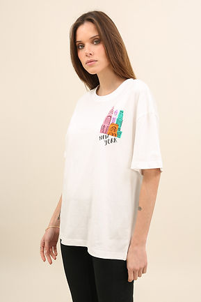 T-shirt en coton New York - Wholesale eclectic from Attrait Paris, France