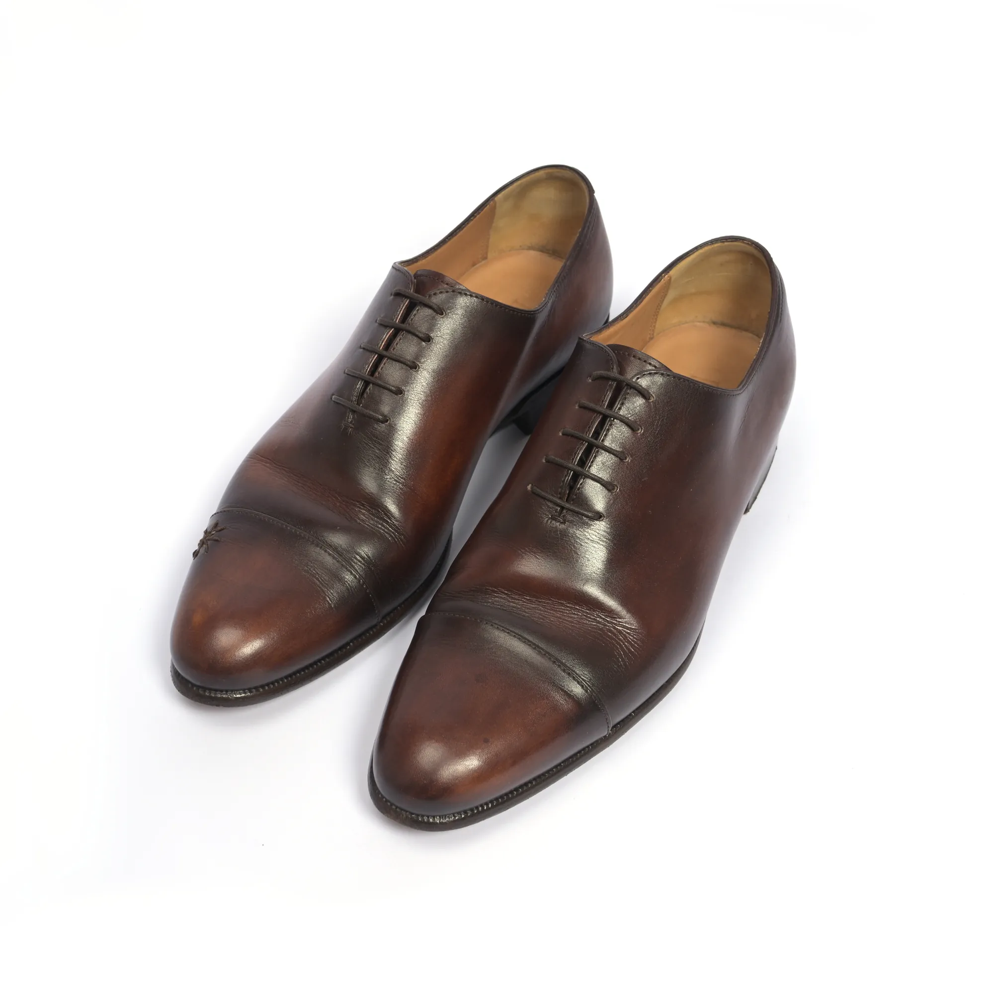 BERLUTI brown cap-toe oxford (7 UK) - Wholesale clothing from AU DRÔLE DE ZÈBRE, France