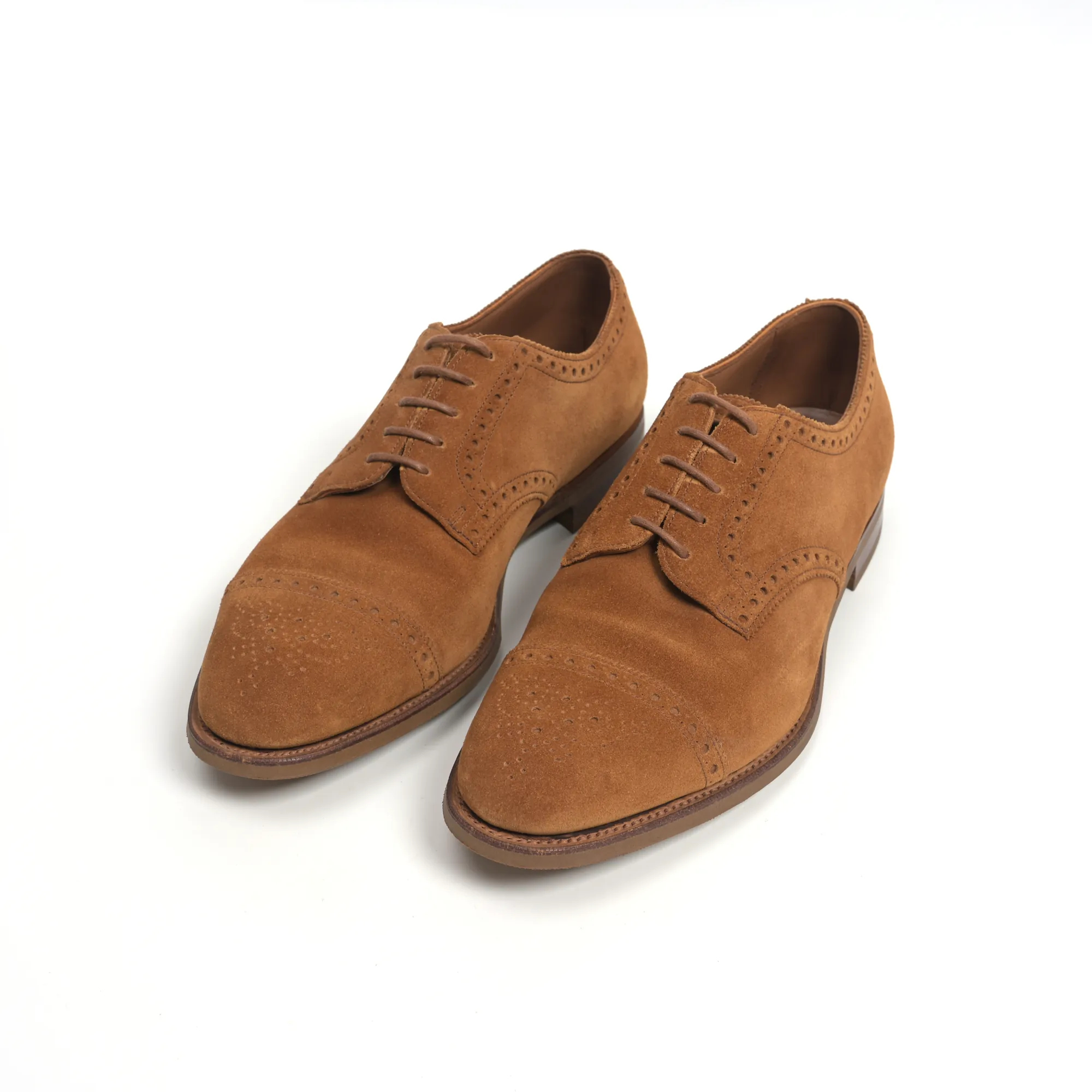 EDWARD GREEN Cardiff suede derby (7.5 UK) - Wholesale clothing from AU DRÔLE DE ZÈBRE, France