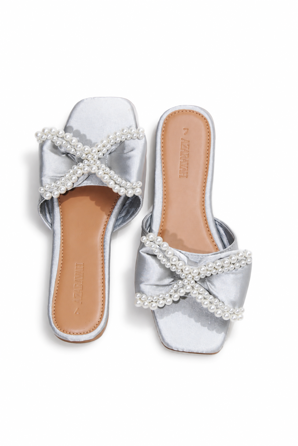 Sierra | Pearl Satin Bow Sandal - Wholesale designer from Azarayah, United States