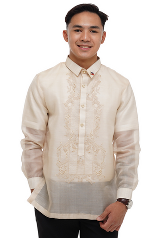 Premium Piña Cocoon Classic Elegant Barong Tagalog Men - Carlos - MR404 - Wholesale casual from Barong World, United States