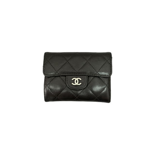 Chanel Black Lambskin Classic Card Holder with Silver Hardware - Wholesale boho from Bella Ling, United Kingdom