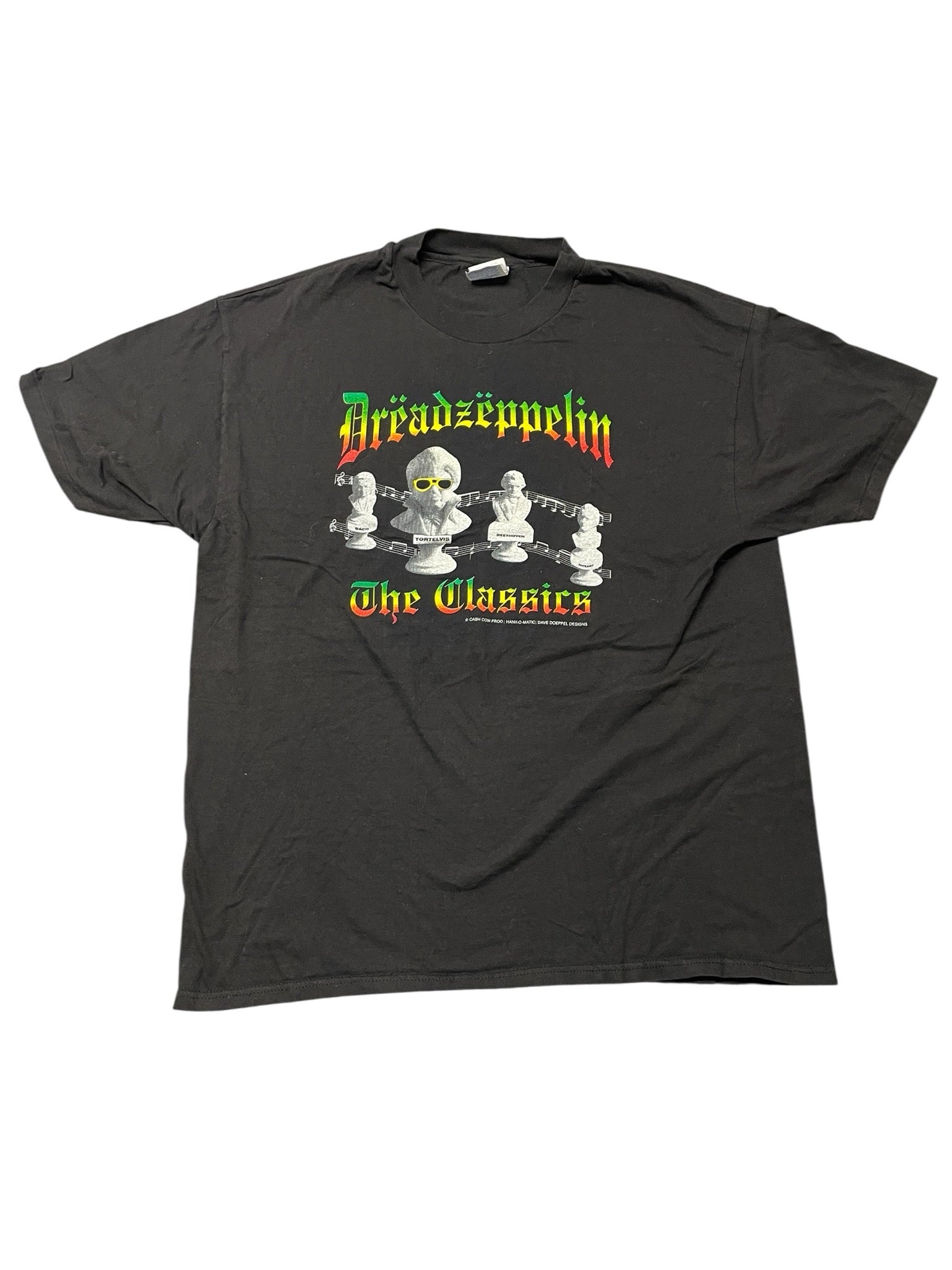 Vintage Dread Zeppelin Band T-Shirt - Wholesale designer from Black Market Vintage, Canada