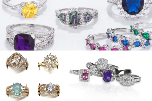 25 pcs Women's Fancy CZ Rings - Wholesale accessories from Bluebox, United States