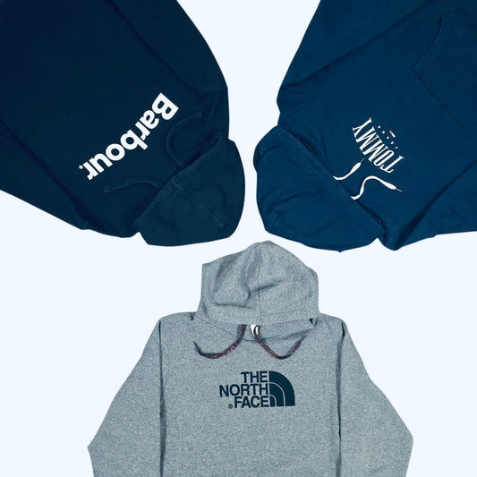 BRANDED SWEATSHIRT & HOODIES & KNITWEAR X 15 - Wholesale casual from Boom Vintage Wholesale, United Kingdom