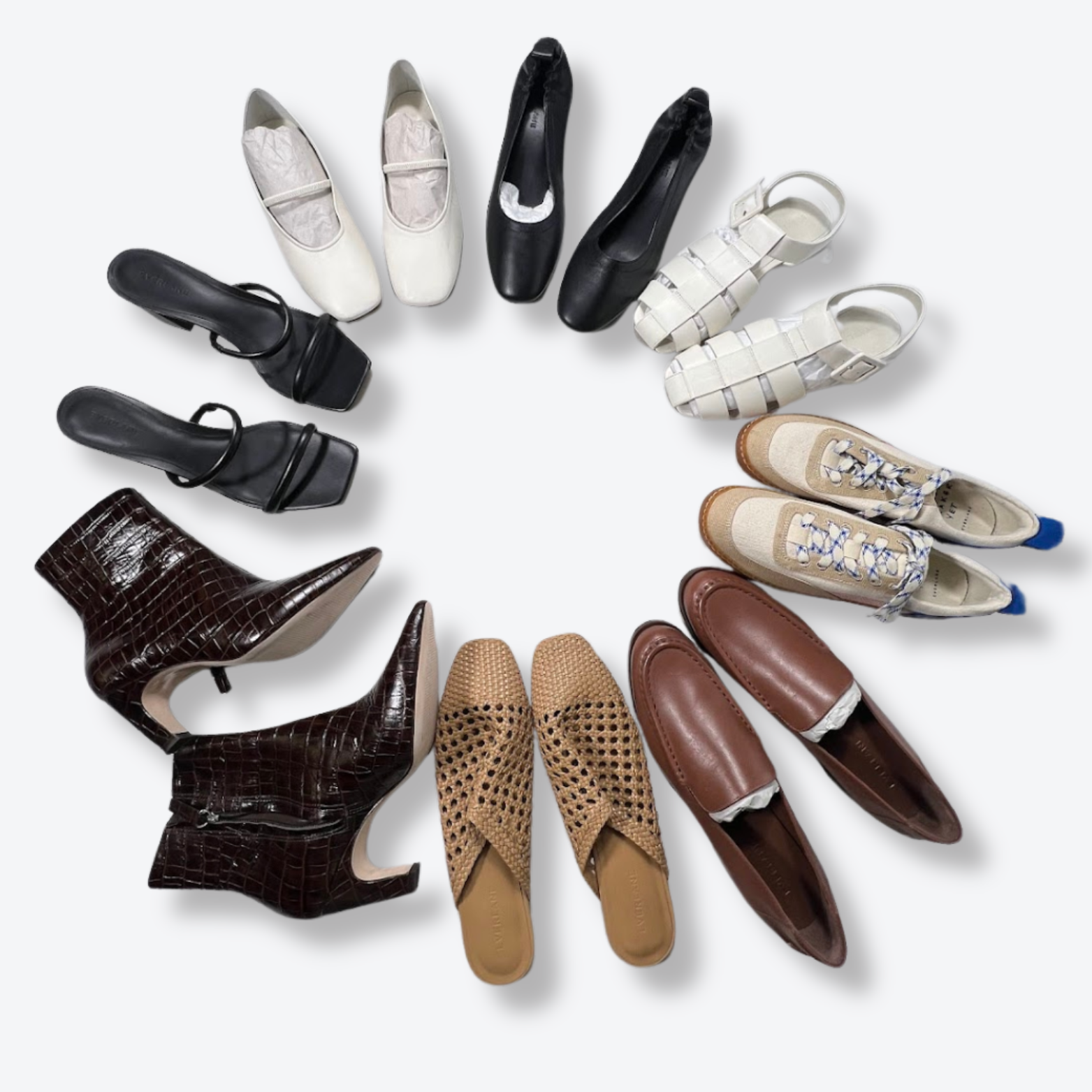 Everlane Footwear New/Returns Men's & Women's Wholesale - Wholesale boutique from Boutique by the Box, United States