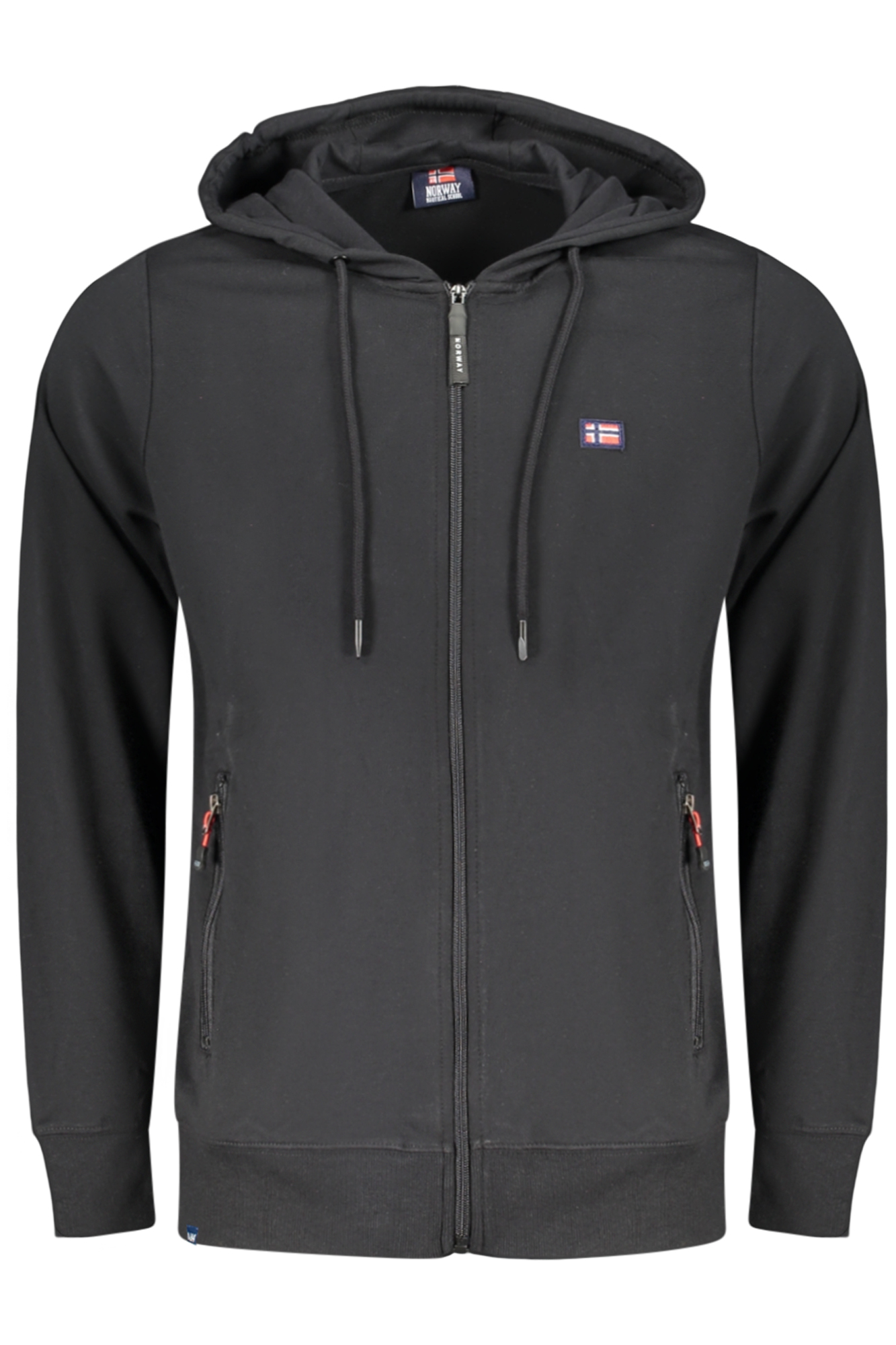 NORWAY 1963 FELPA CON ZIP UOMO NERO - Wholesale accessories from Brandsdistribution, 