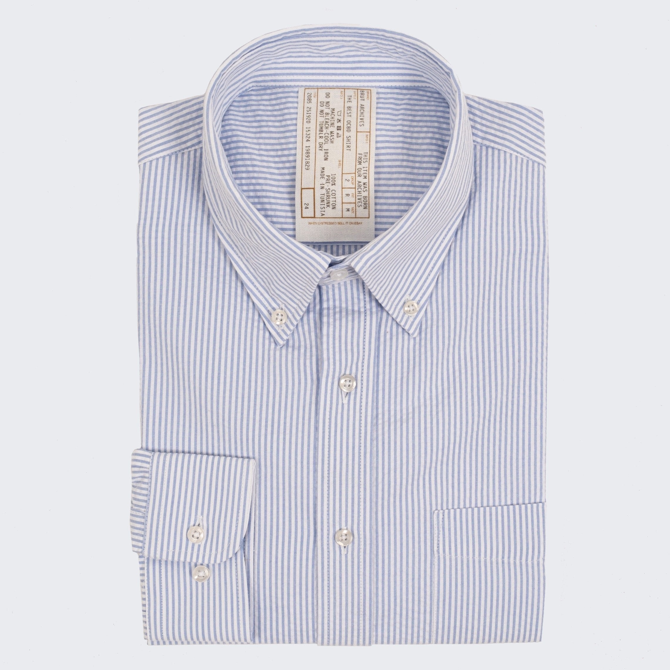 THE SEERSUCKER SHIRT - Wholesale casual from Brut Archives, France