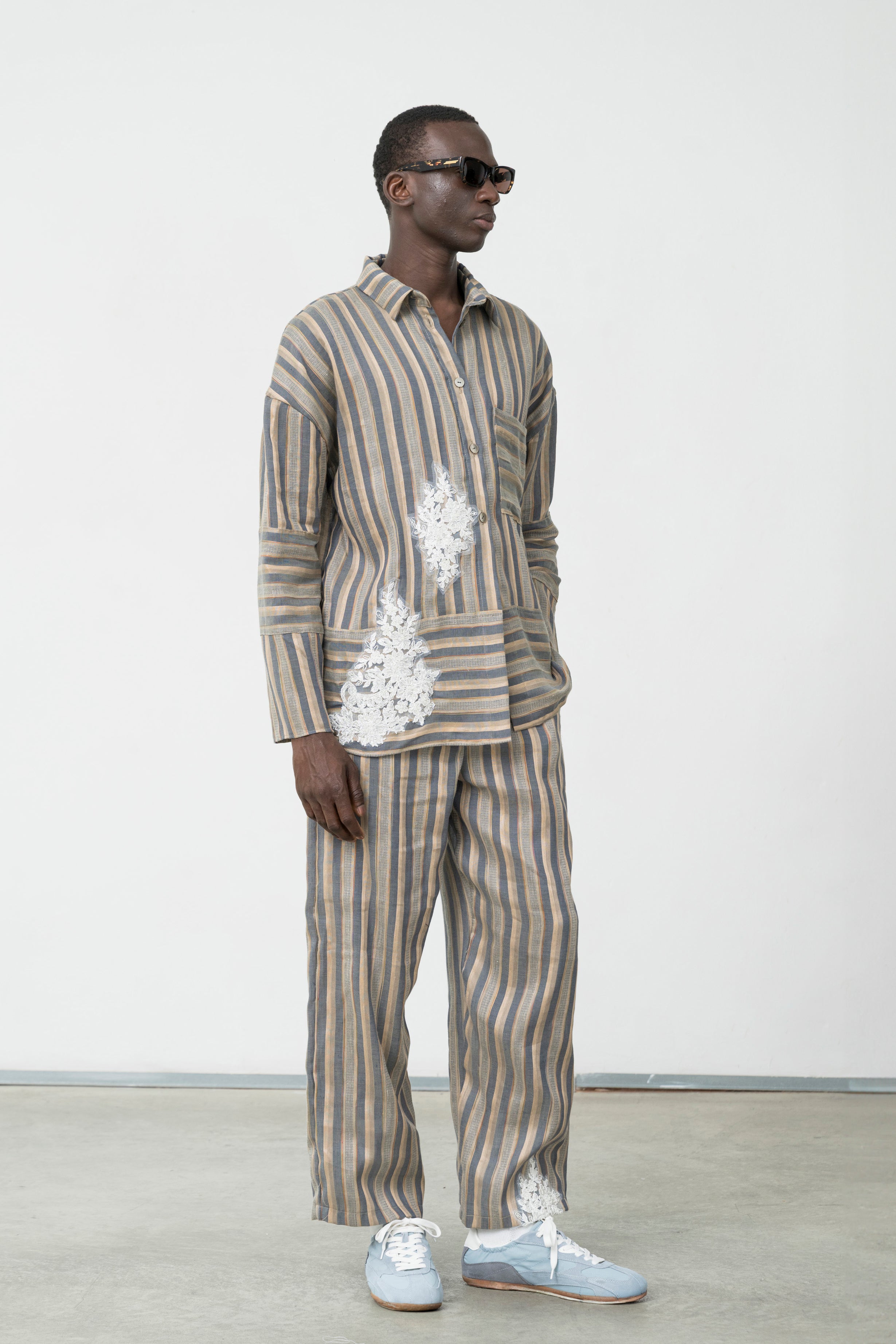 ALLEGORIA LINEN PANTS - Wholesale eclectic from Canto Primo, Italy