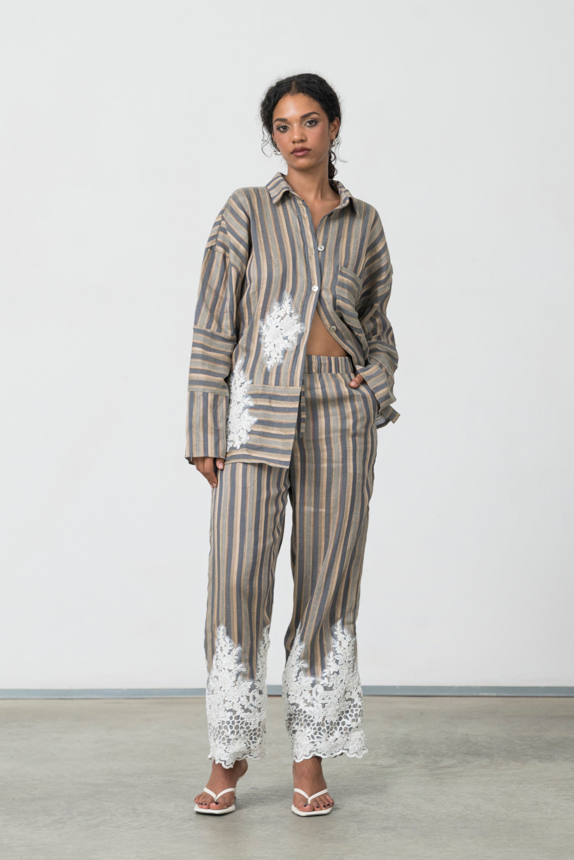ALLEGORIA LINEN SHIRT - Wholesale eclectic from Canto Primo, Italy