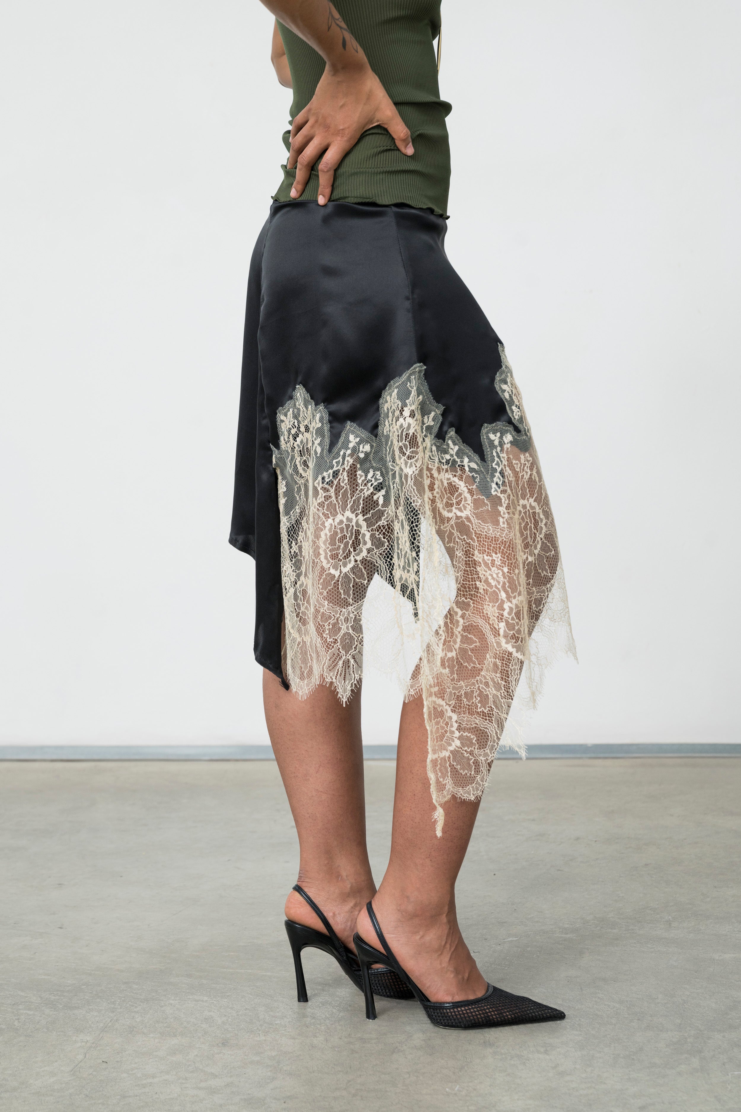 INFERNO IRREGULAR SKIRT - Wholesale eclectic from Canto Primo, Italy