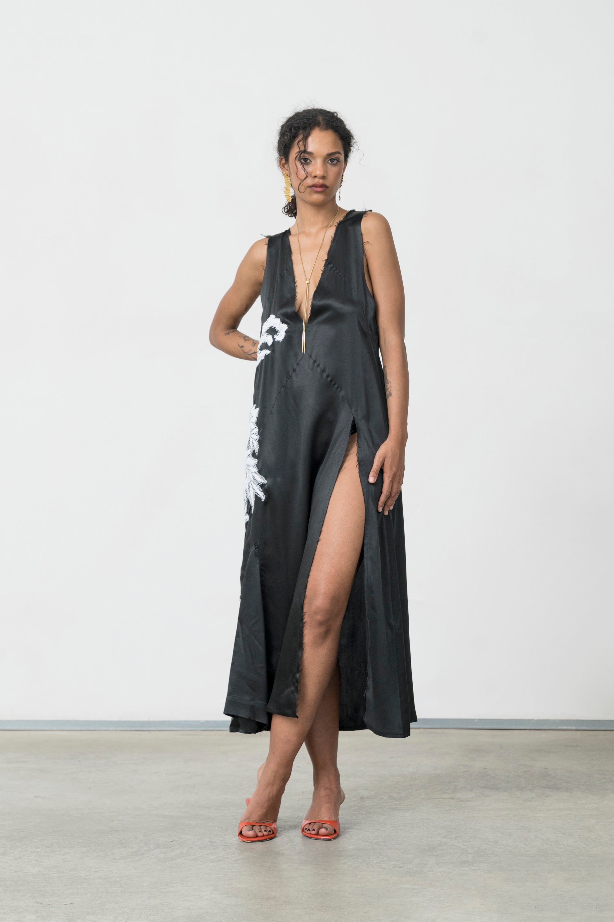 INFERNO SILK DRESS - Wholesale eclectic from Canto Primo, Italy