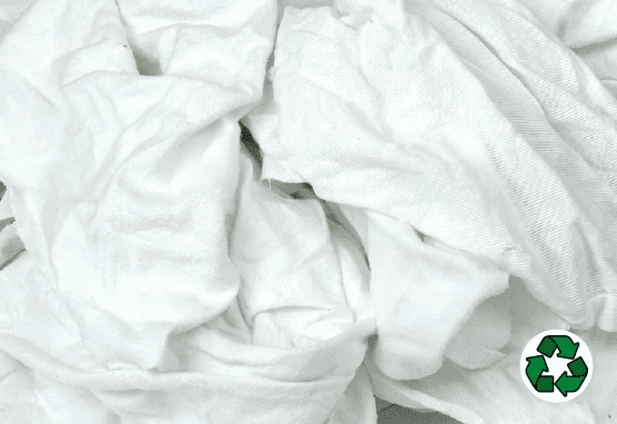 Recycled White Flannel Rags - Wholesale budget from Carolina Textiles, United States