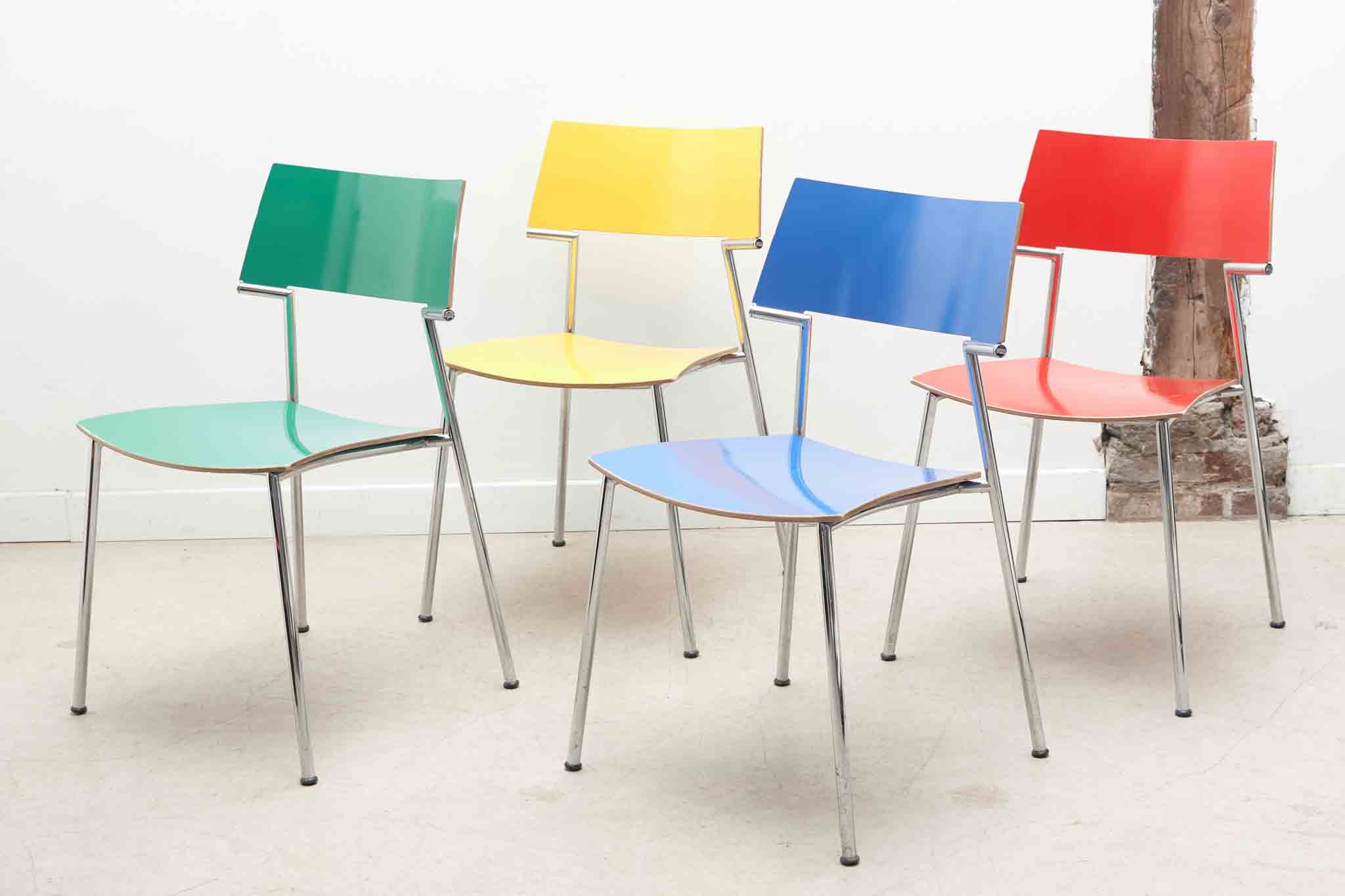 Chaise Gijs Van der Sluis colorée - Wholesale boutique from Cartel de Belleville, France