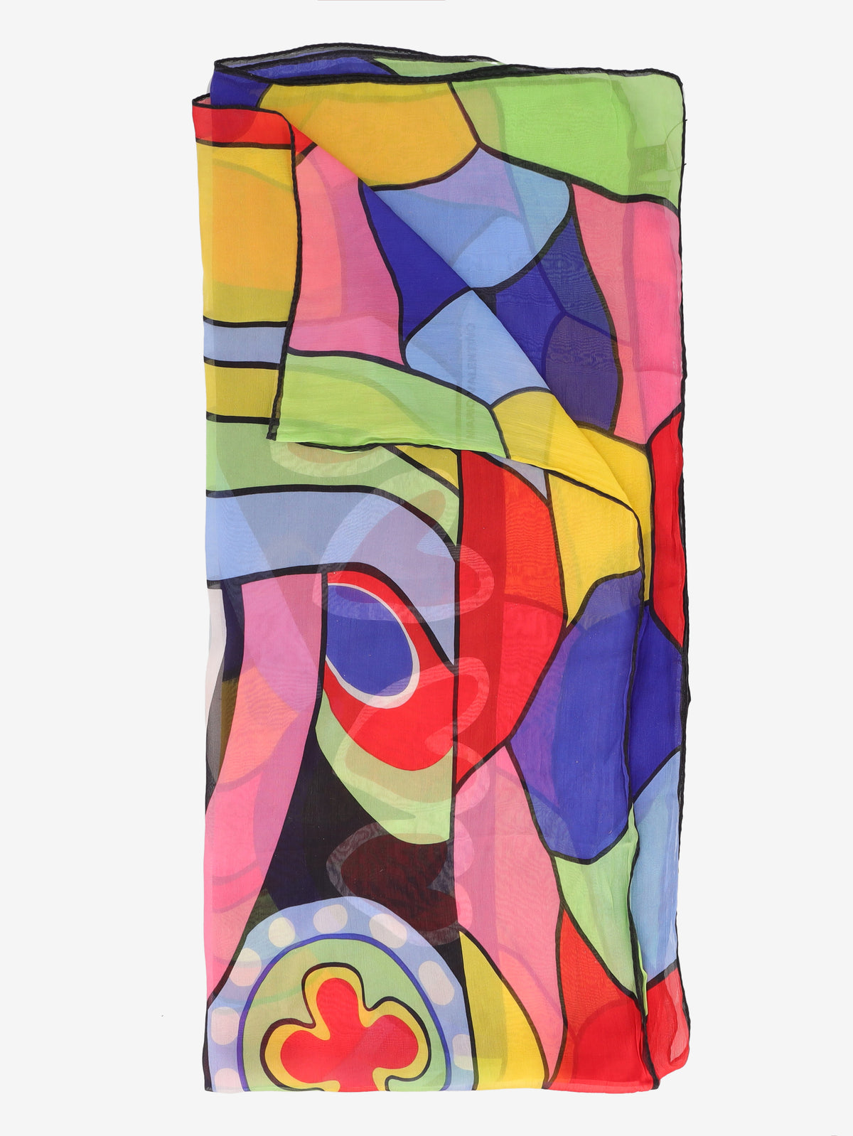 Mario Valentino Pop Art Multicolored Silk Scarf - Wholesale accessories from Cavalli e Nastri, Italy