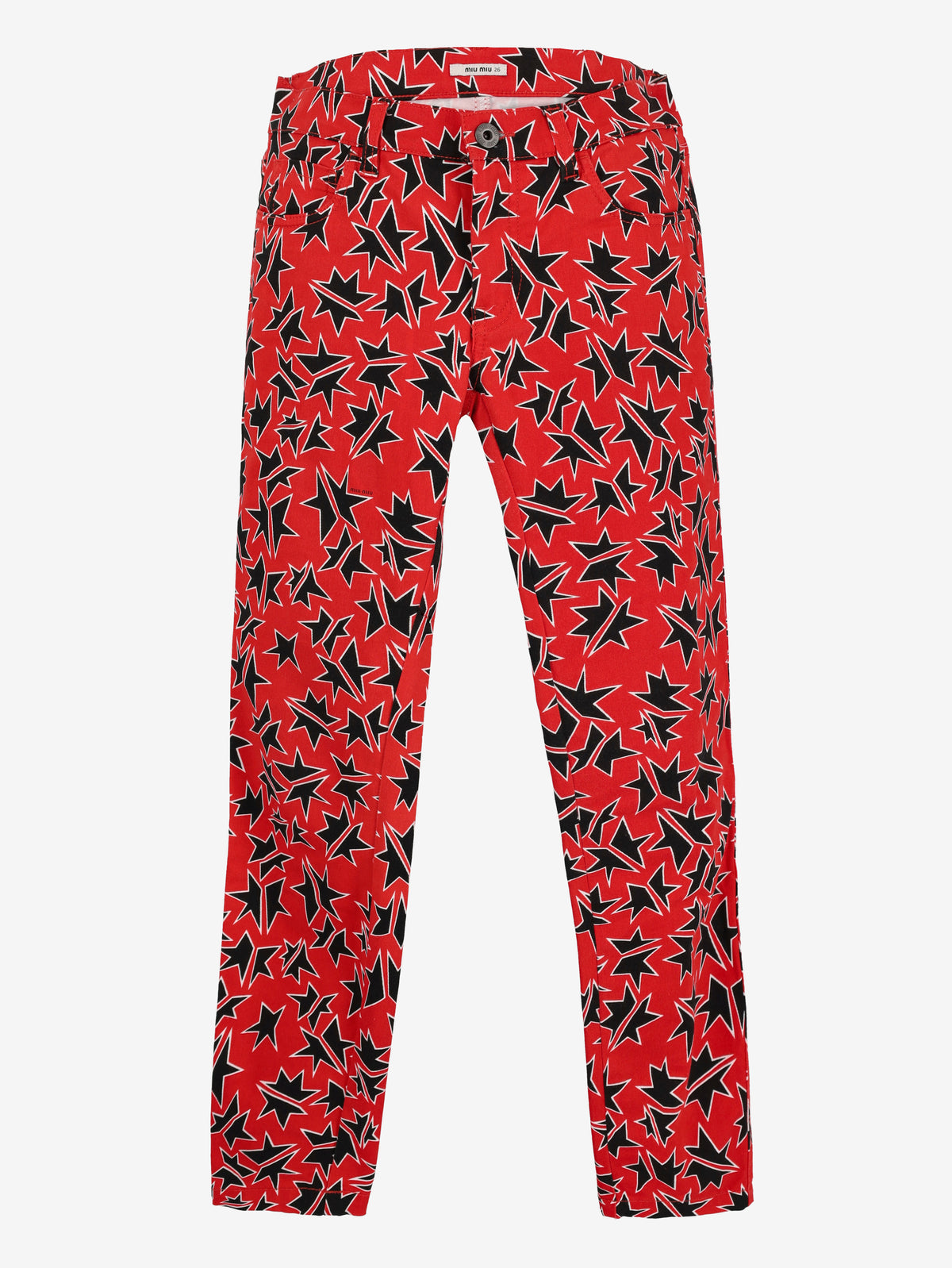 Miu Miu Star Print Low-Rise Trousers - Wholesale accessories from Cavalli e Nastri, Italy