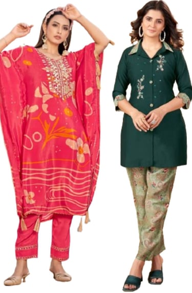 Fancy Coordinate Set - Wholesale boho from ClothBaba, India