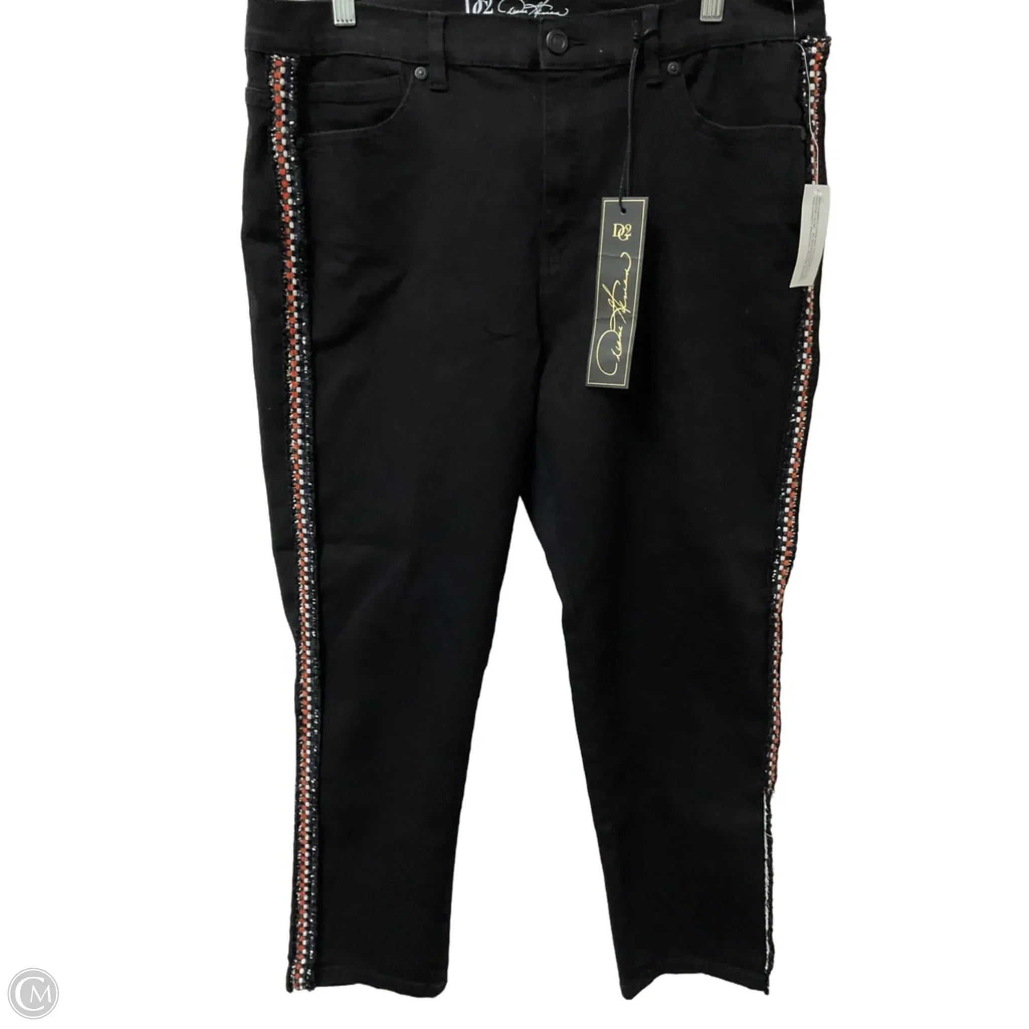 Pants Cropped By Dg2 In Black & Orange, Size: 16 - Wholesale designer from Clothes Mentor, United States
