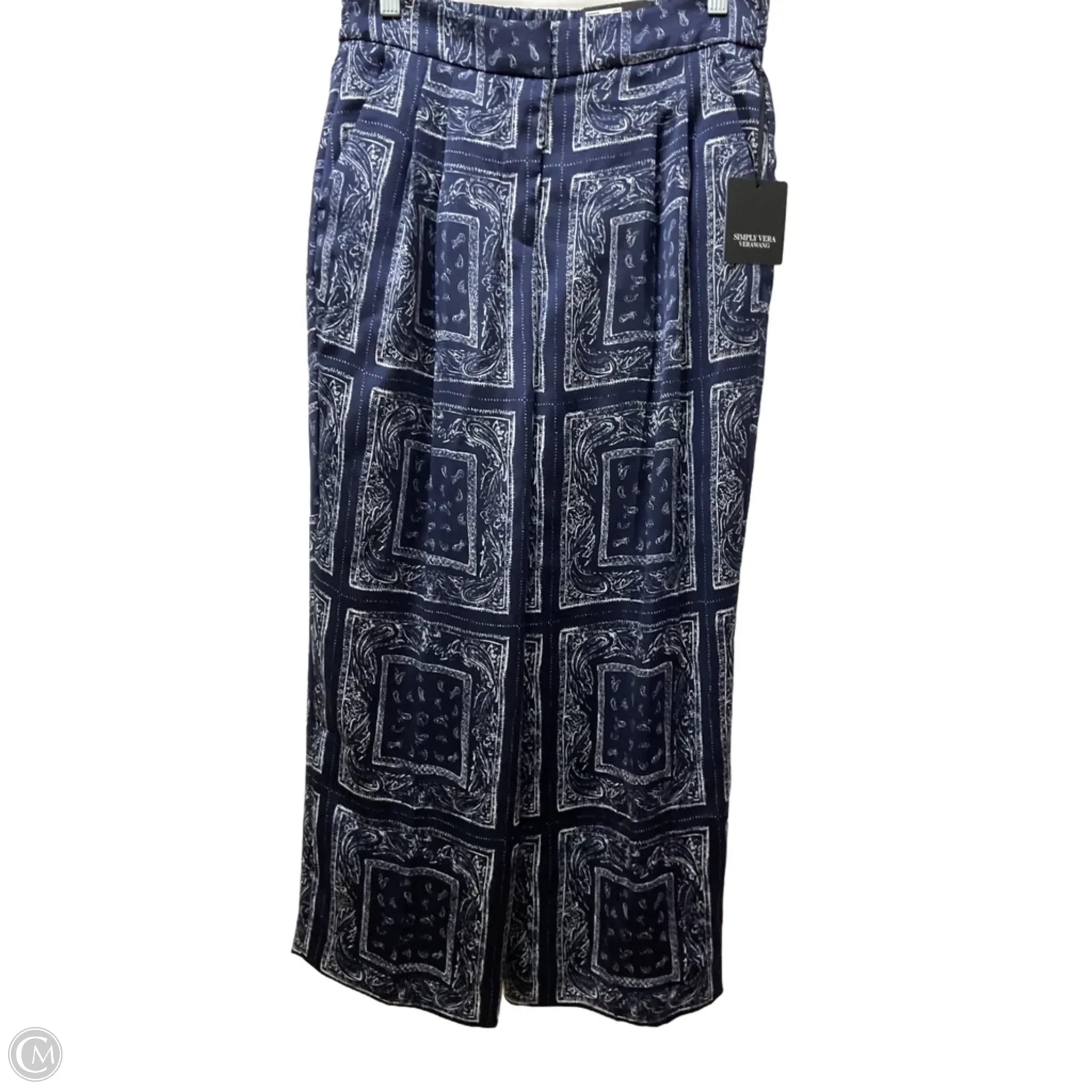 Pants Other By Simply Vera In Blue & White, Size: 6 - Wholesale designer from Clothes Mentor, United States