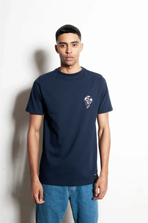 Duurzaam T-shirt Hiland | navy blue - Wholesale boho from Common Era, Netherlands