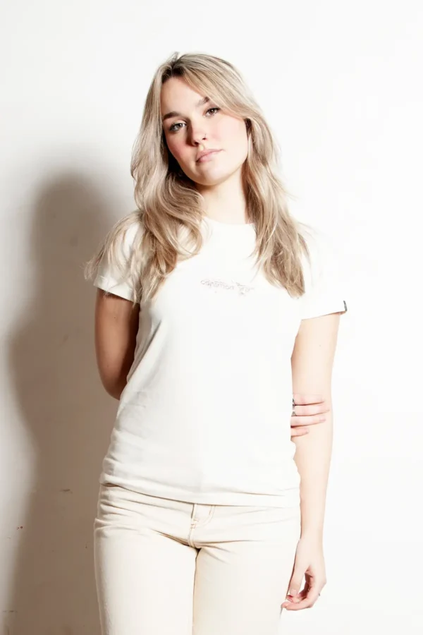 Duurzaam T-shirt Hille | creme - Wholesale boho from Common Era, Netherlands