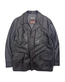 Stewart Brown Leather Coat (XL) - Wholesale boho from Concrete Matter, Netherlands