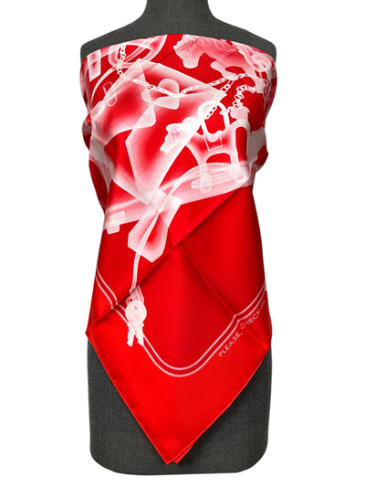 HERMES Please Check In Silk Scarf 90 - Wholesale consignment from Consigned Designs, United States