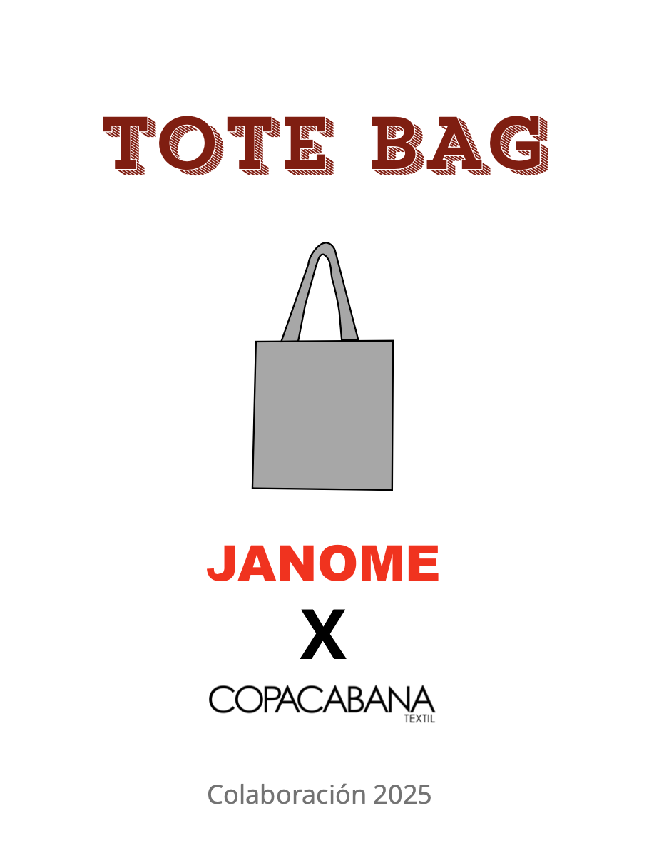 PATTERN SEWING TOTE BAG - JANOME X COPACABANA TEXTIL 2025 - Wholesale boho from Copacabana Textil, Mexico