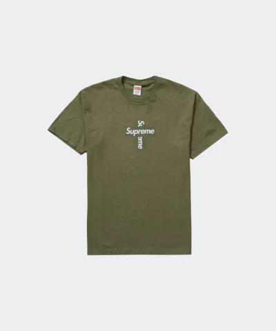 Supreme Cross Box Logo Tee Olive - Wholesale budget from Corner, Poland