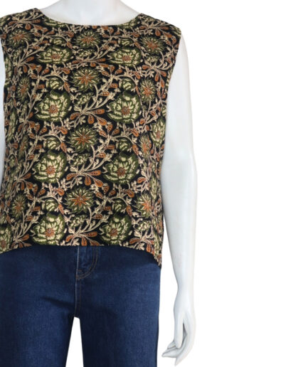Floral Printed Blouse Size: XL-XXL - Wholesale boho from Curated Findings, India