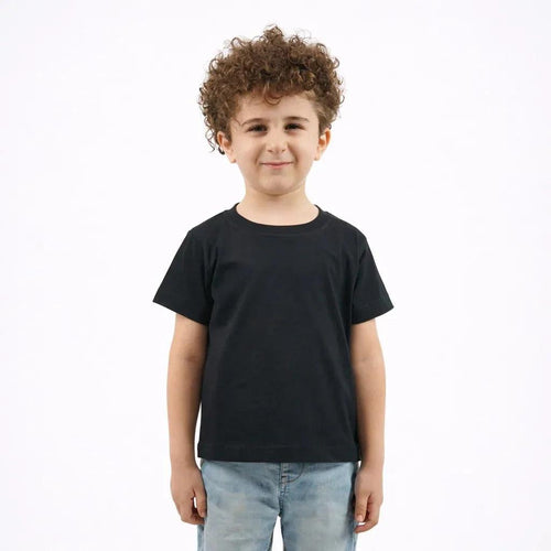 تيشيرت أطفال باللون الأسود - Wholesale casual from الأردنية المعاصرة لصناعة الألبسة, Jordan
