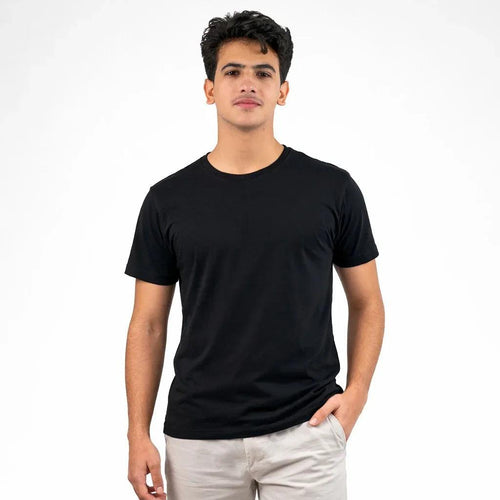 تيشيرت سادة باللون الأسود - Wholesale casual from الأردنية المعاصرة لصناعة الألبسة, Jordan