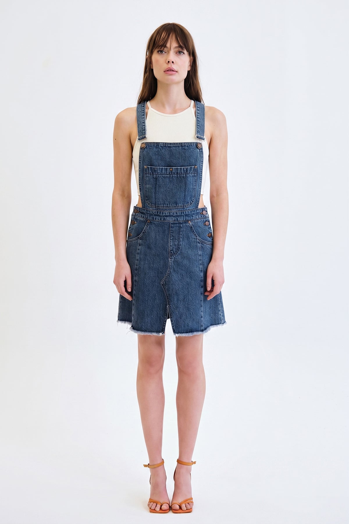 Kanguru Cepli Jean Etek Salopet - Wholesale casual from Denim Trip, Turkey