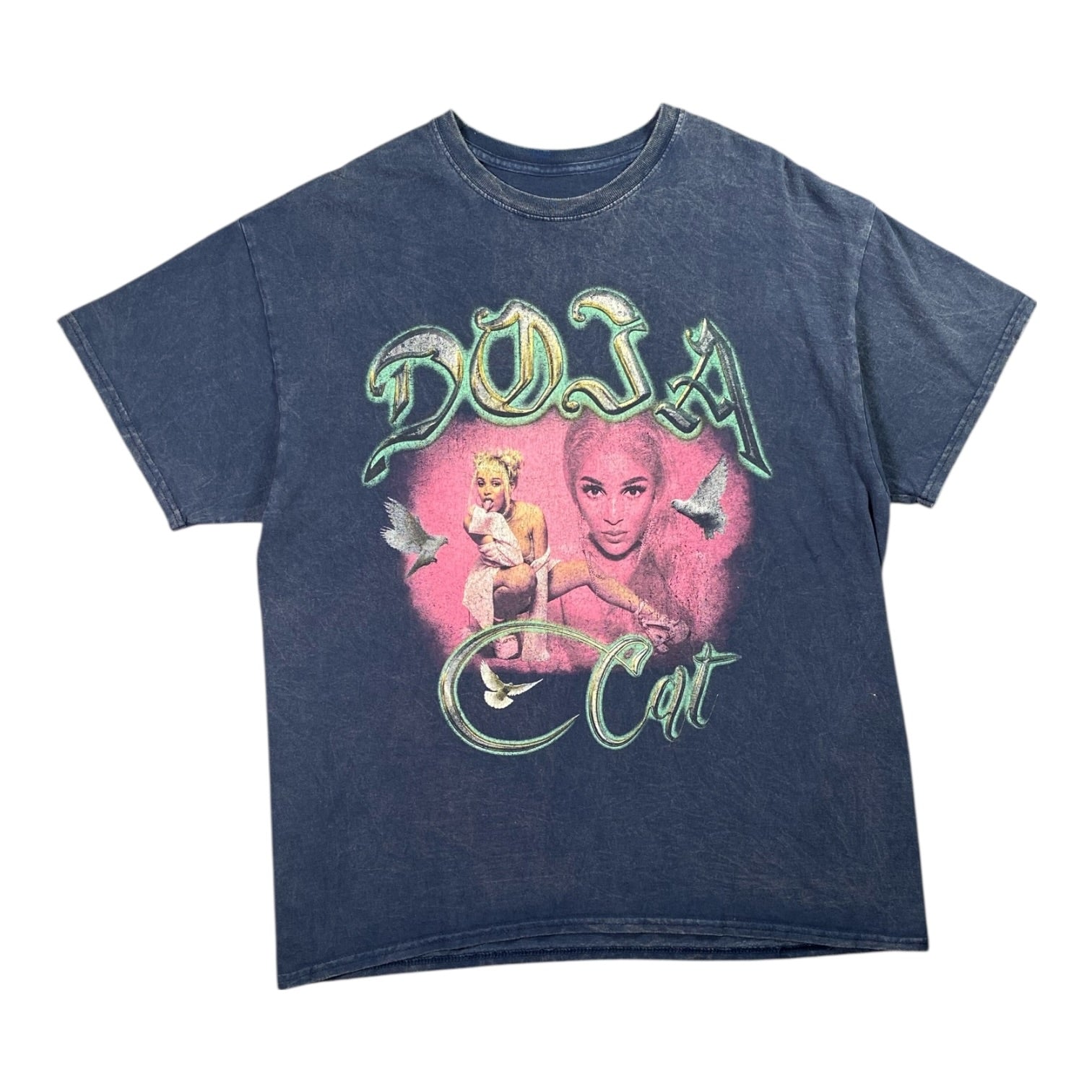 Doja Cat Album Graphic Dark Blue T-shirt - Wholesale casual from Digg It Vintage, United Arab Emirates