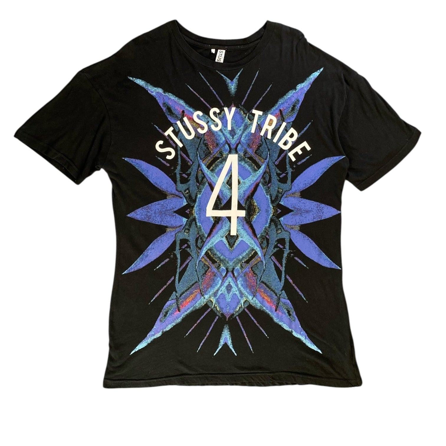 Stussy Tribe 4 Black T-shirt - Wholesale casual from Digg It Vintage, United Arab Emirates