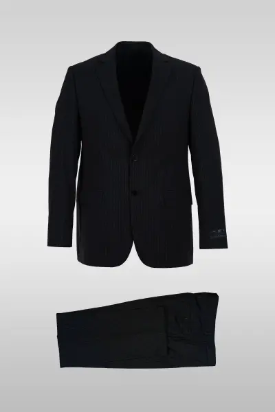 Dark Navy Striped Suit - Wholesale accessories from Divaio, Turkey