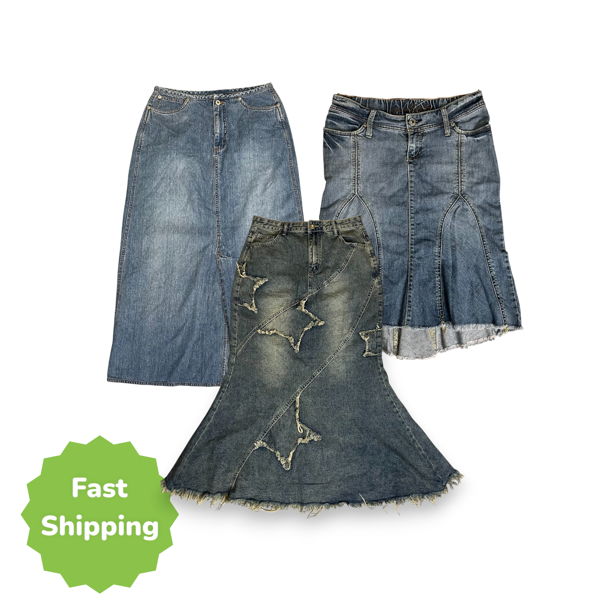20 x Y2K Denim Skirt - Wholesale boho from Dublin Wholesale Vintage, Ireland